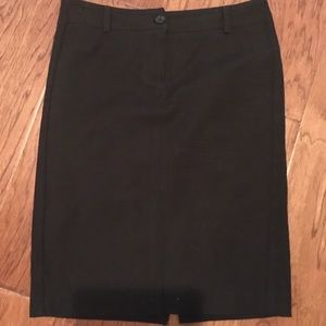 Black knee length skirt